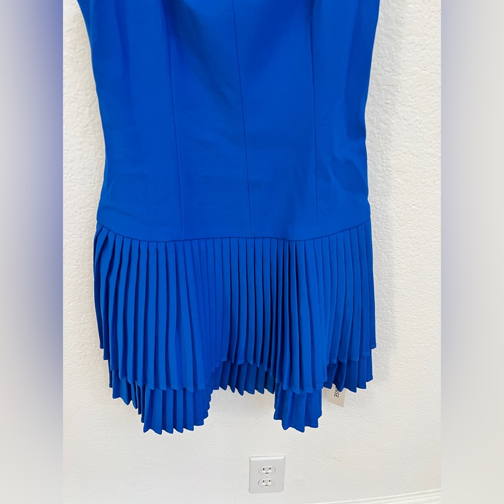 Commense Square Neck Pleated Mini Dress - image 3